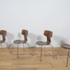 Komplet czterech krzeseł model 3103, proj. A. Jacobsen, Fritz Hansen, Dania, lata 70 - obrazek 8