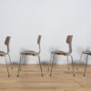 Komplet czterech krzeseł model 3103, proj. A. Jacobsen, Fritz Hansen, Dania, lata 70 - obrazek 10