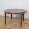 Mid-Century Round Rosewood Dining Table by Severin Hansen for Haslev Møbelsnedkeri, 1960s