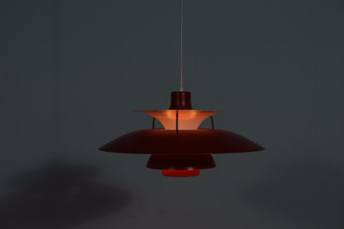Lampa PH5 Louis Poulsen, P. Henningsen, wisząca lampa lata 60, Duński design