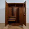 Ash & Walnut Wardrobe by Bohumil Landsman for Jitona, 1960s - Image 11