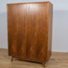 Ash & Walnut Wardrobe by Bohumil Landsman for Jitona, 1960s