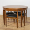 Mid-Century Teak Dining Table and Chairs Set by Hans Olsen for Frem Røjle, Denmark, 1950s, Set of 5