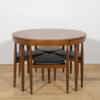 Mid-Century Teak Dining Table and Chairs Set by Hans Olsen for Frem Røjle, Denmark, 1950s, Set of 5