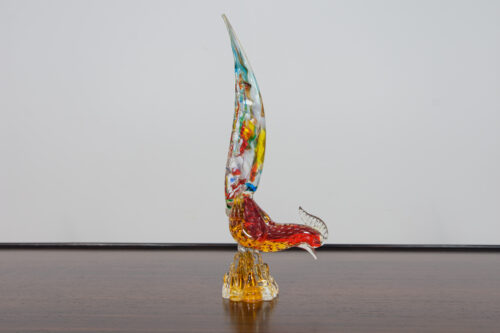 Figurka bażanta ze szkła Murano , Włochy, lata 60 - obrazek 6