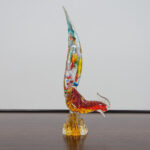 Figurka bażanta ze szkła Murano , Włochy, lata 60