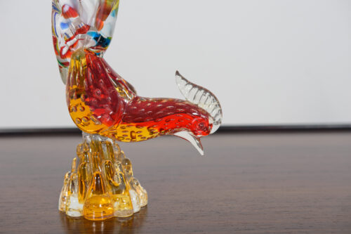 Figurka bażanta ze szkła Murano , Włochy, lata 60 - obrazek 9