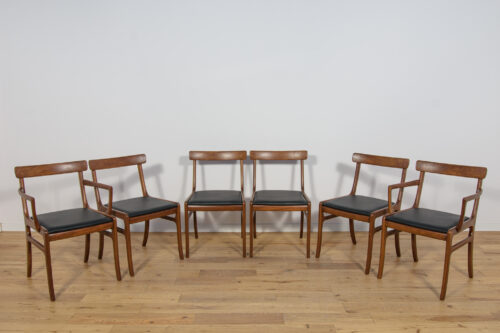 Danish Dining Chairs by Ole Wanscher for Poul Jeppesens Furniture Factory, 1960s, Set of 6