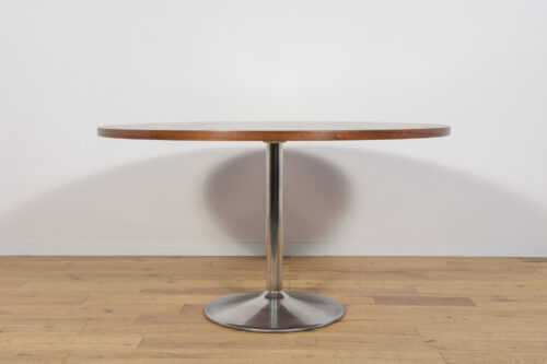 Mid-Century Modern Round Dining Table, Denmark, 1970s - Image 4