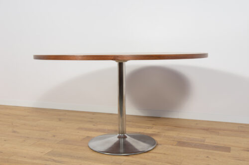 Mid-Century Modern Round Dining Table, Denmark, 1970s - Image 5