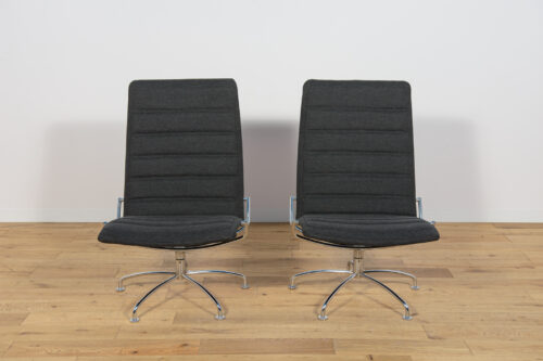 Mid Century SAS Copenhagen Airport Lounge Chairs by Jens Ammunsen for Fritz Hansen, Denmark, 1980s, Set of 2 - Image 2