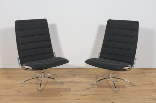 Mid Century SAS Copenhagen Airport Lounge Chairs by Jens Ammunsen for Fritz Hansen, Denmark, 1980s, Set of 2 - Image 7
