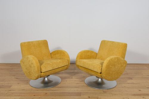 Mid-Century Swivel Armchairs, Denmark, 1960s, Set of 2 - Image 3
