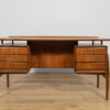 Mid-Century Freestanding Teak Desk, 1960s - Image 4