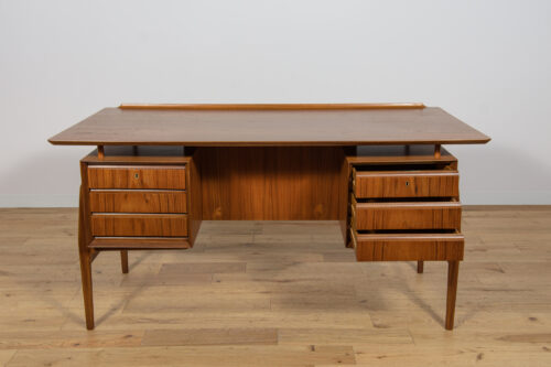 Mid-Century Freestanding Teak Desk, 1960s - Image 20