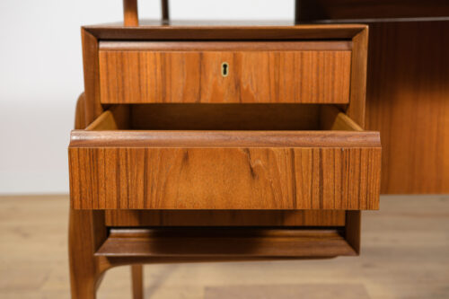 Mid-Century Freestanding Teak Desk, 1960s - Image 23