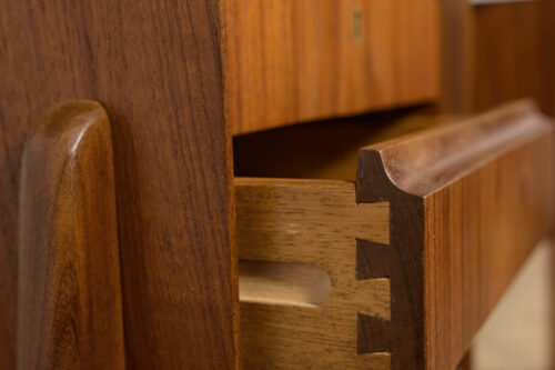 Mid-Century Freestanding Teak Desk, 1960s - Image 25