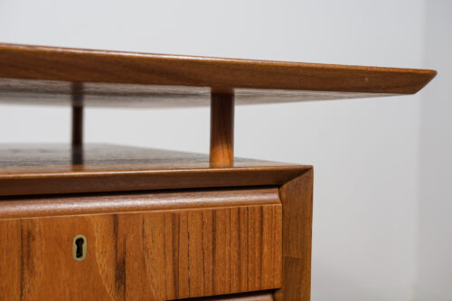 Mid-Century Freestanding Teak Desk, 1960s - Image 18