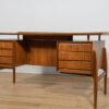 Mid-Century Freestanding Teak Desk, 1960s - Image 3