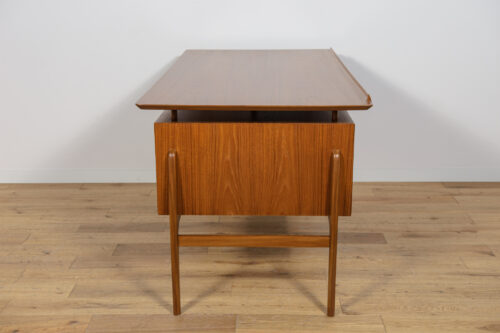 Mid-Century Freestanding Teak Desk, 1960s - Image 6