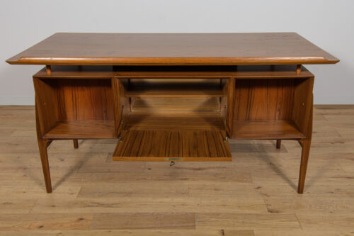 Mid-Century Freestanding Teak Desk, 1960s - Image 11