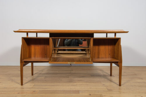 Mid-Century Freestanding Teak Desk, 1960s - Image 13