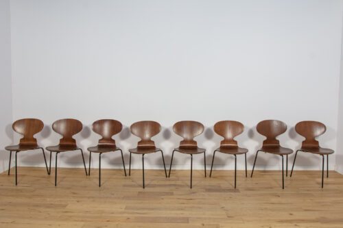 Ant Chair Model 3101 in Teak by Arne Jacobsen for Fritz Hansen, 1970s, Denmark, Set of 8 - Image 3