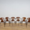 Ant Chair Model 3101 in Teak by Arne Jacobsen for Fritz Hansen, 1970s, Denmark, Set of 8