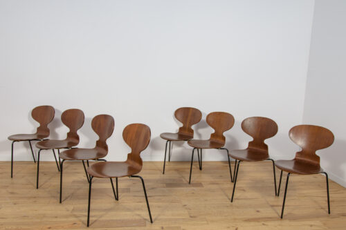 Ant Chair Model 3101 in Teak by Arne Jacobsen for Fritz Hansen, 1970s, Denmark, Set of 8 - Image 5