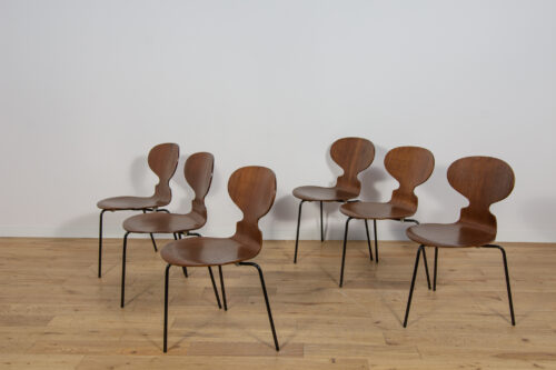 Ant Chair Model 3101 in Teak by Arne Jacobsen for Fritz Hansen, 1970s, Denmark, Set of 6 - Image 4