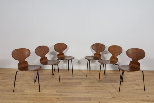 Ant Chair Model 3101 in Teak by Arne Jacobsen for Fritz Hansen, 1970s, Denmark, Set of 6 - Image 3