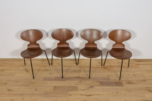 Ant Chair Model 3101 in Teak by Arne Jacobsen for Fritz Hansen, 1970s, Denmark, Set of 4 - Image 5