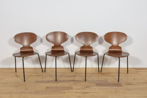 Ant Chair Model 3101 in Teak by Arne Jacobsen for Fritz Hansen, 1970s, Denmark, Set of 4 - Image 6