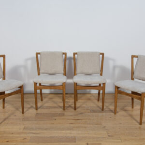 Mid Century Oak Model 171 Dining Chairs from Slagelse Møbelværk, Denmark, 1950s, Set of 4