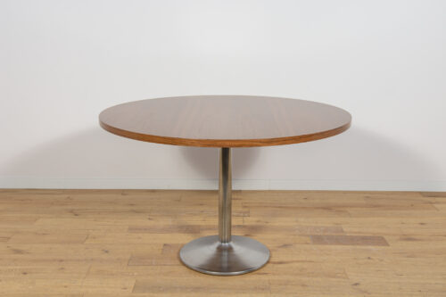 Mid-Century Teak Modern Round Dining Table, Denmark, 1970s - Image 3