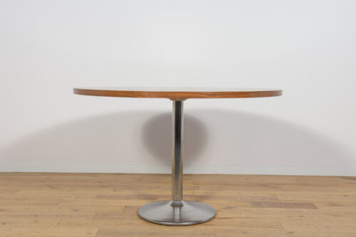 Mid-Century Teak Modern Round Dining Table, Denmark, 1970s - Image 4