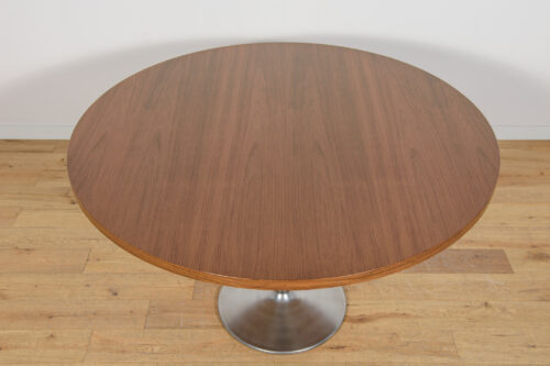 Mid-Century Teak Modern Round Dining Table, Denmark, 1970s - Image 6