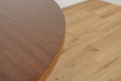 Mid-Century Teak Modern Round Dining Table, Denmark, 1970s - Image 7