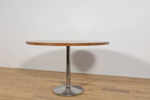 Mid-Century Teak Modern Round Dining Table, Denmark, 1970s - Image 5