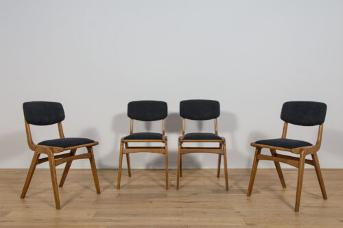 Boomerang Dining Chairs Typ 229xB from Goscinski Furniture Factory, 1960s, Poland, Set of 4
