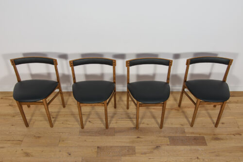 Mid-Century Round Extendable Dining Table and Chairs from McIntosh, 1960s, United Kngdom, Set of 5 - Image 30