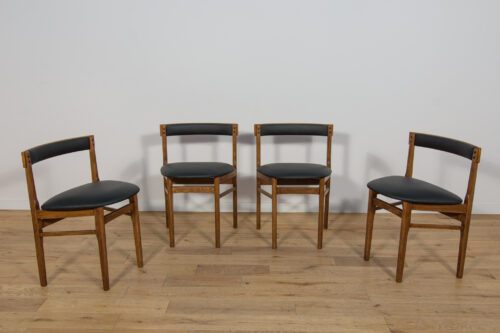 Mid-Century Round Extendable Dining Table and Chairs from McIntosh, 1960s, United Kngdom, Set of 5 - Image 25