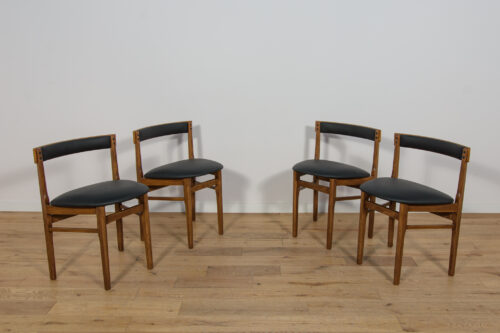 Mid-Century Round Extendable Dining Table and Chairs from McIntosh, 1960s, United Kngdom, Set of 5 - Image 26