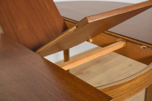 Mid-Century Round Extendable Dining Table and Chairs from McIntosh, 1960s, United Kngdom, Set of 5 - Image 13