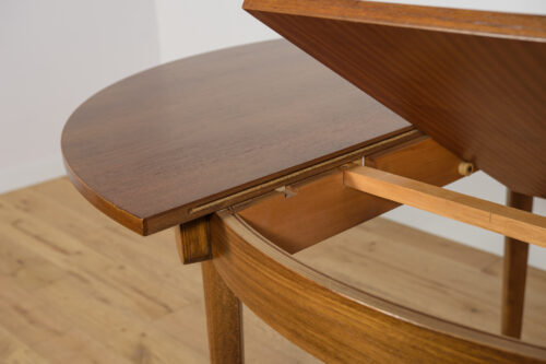 Mid-Century Round Extendable Dining Table and Chairs from McIntosh, 1960s, United Kngdom, Set of 5 - Image 14
