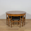 Mid-Century Round Extendable Dining Table and Chairs from McIntosh, 1960s, United Kngdom, Set of 5 - Image 4