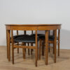Mid-Century Round Extendable Dining Table and Chairs from McIntosh, 1960s, United Kngdom, Set of 5 - Image 3