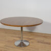 Mid-Century Walnut Modern Round Dining Table, Denmark, 1970s - Image 2