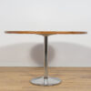 Mid-Century Walnut Modern Round Dining Table, Denmark, 1970s - Image 4