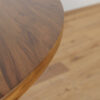 Mid-Century Walnut Modern Round Dining Table, Denmark, 1970s - Image 7